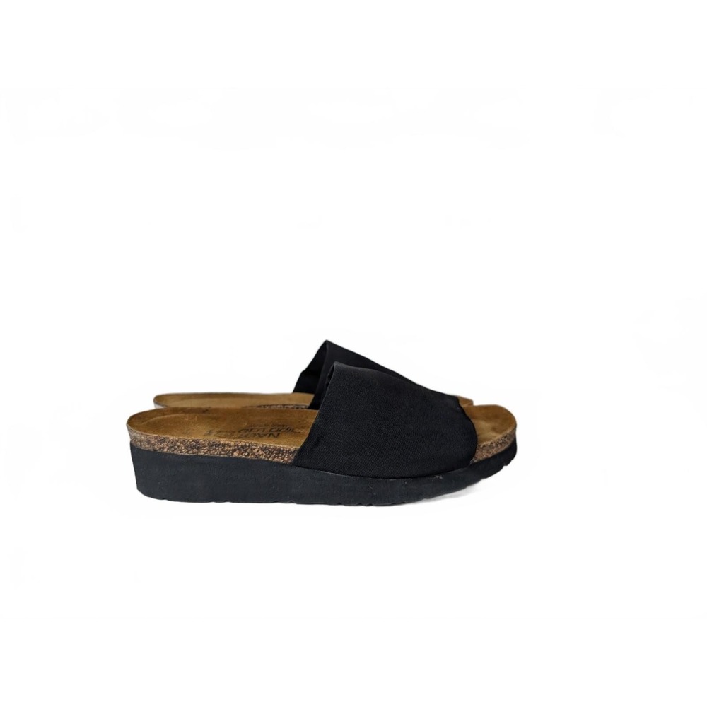 Naot Black Stretch Slide Sandals Size 38 EU / 7 US